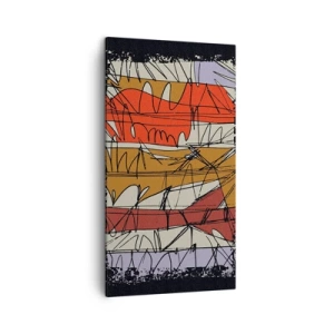Obraz na płótnie - Kompozycja spontaniczna - 45x80 cm