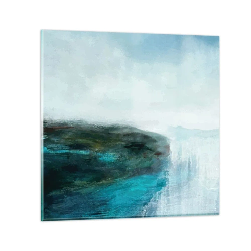 Obraz na szkle - Abstrakcja marynistyczna - 50x50 cm