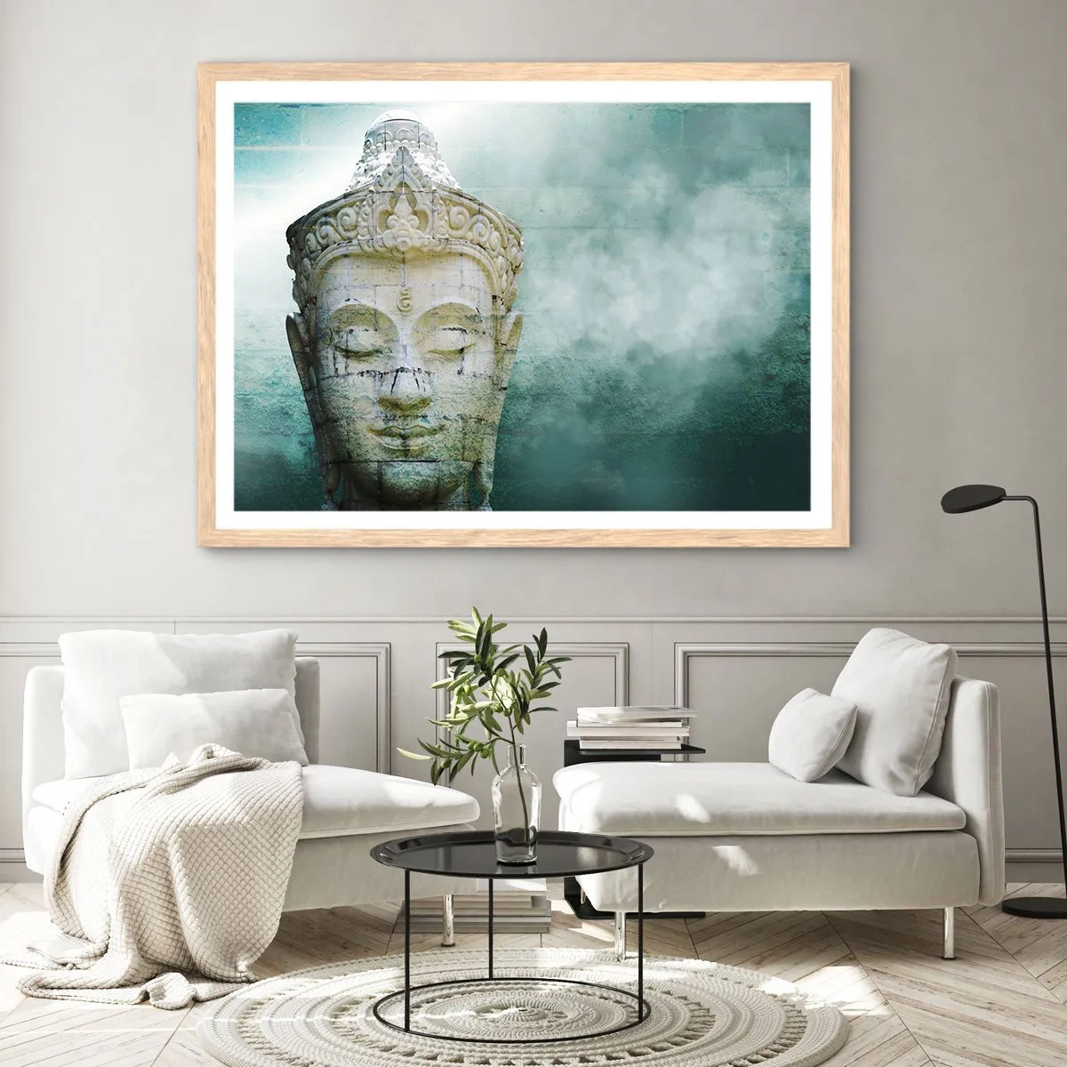 Plakat w ramie jasny dąb - Poszukując światła - 70x50 cm