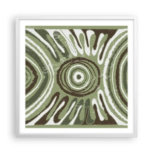 Plakat w białej ramie - Eksplozja emocji - 60x60 cm