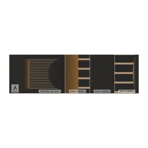 Fototapeta Próbka Samoprzylepna Deluxe Sticker - Zbadać ciemność - Abstrakcja, Sztuka, Lineart - 100x30 cm
