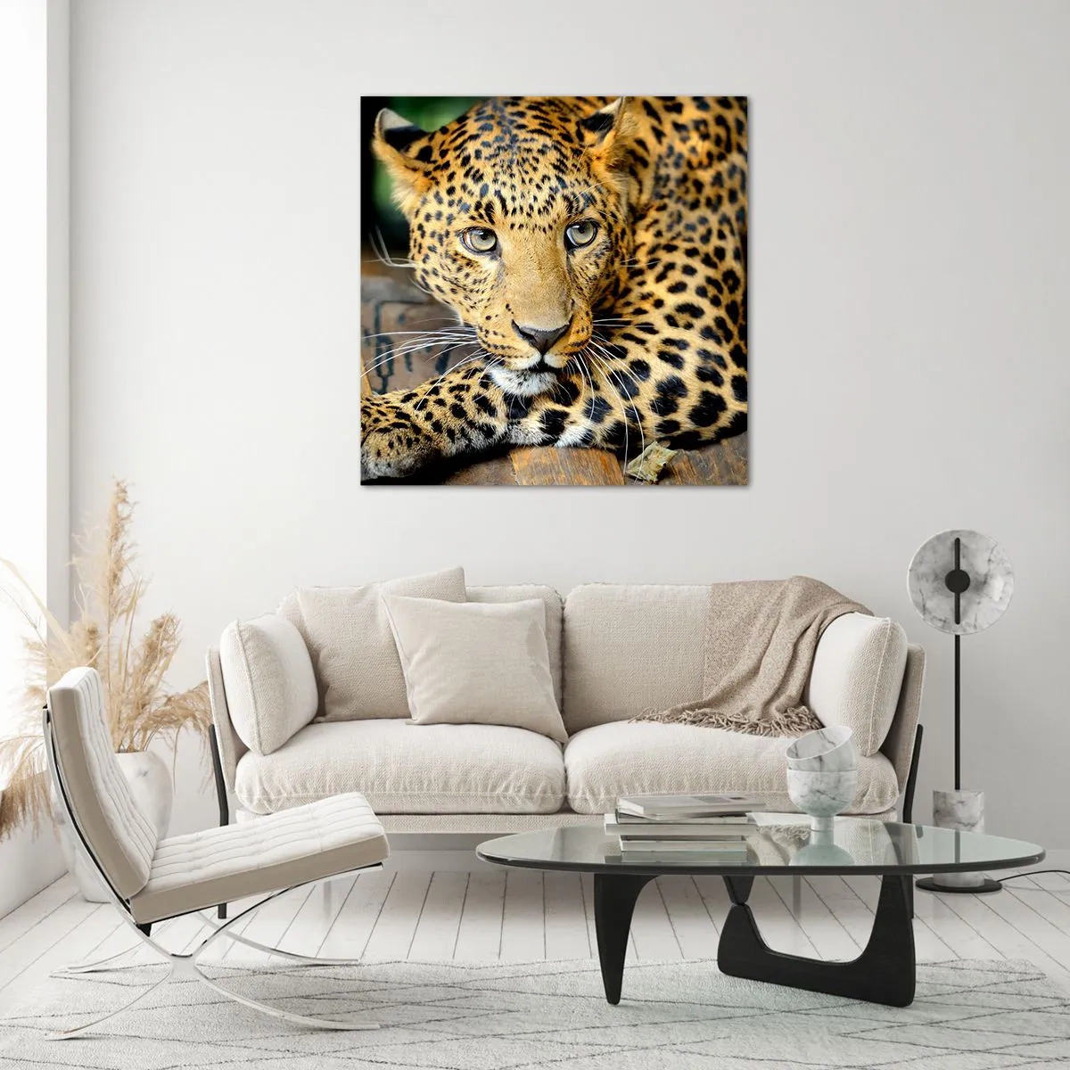 Obraz na szkle - Nie bój się, podejdź - 70x70 cm