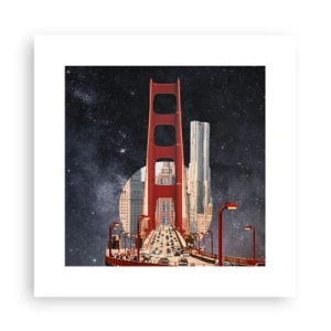 Plakat - Zawsze w centrum - 30x30 cm