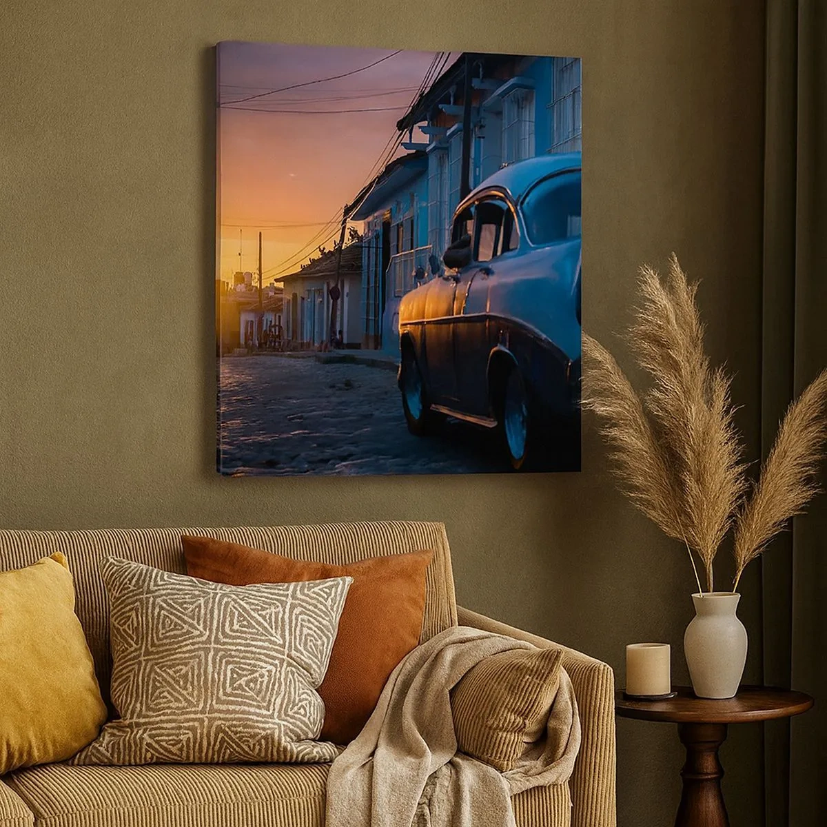 Obraz na płótnie - Tutaj zwalnia czas - 30x30 cm