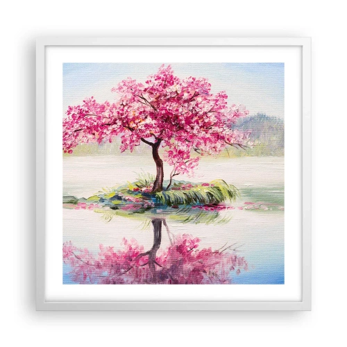 Plakat w białej ramie - Święto wiosny - 50x50 cm