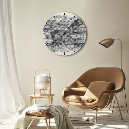 Zegar ścienny - Mglista kompozycja - 30x30 cm