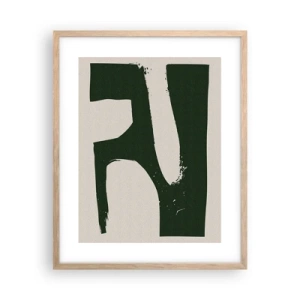 Plakat w ramie jasny dąb - Zatoki bieli - 40x50 cm