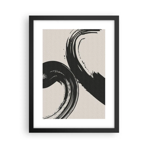 Plakat w czarnej ramie - Zamaszyście i koliście - 30x40 cm