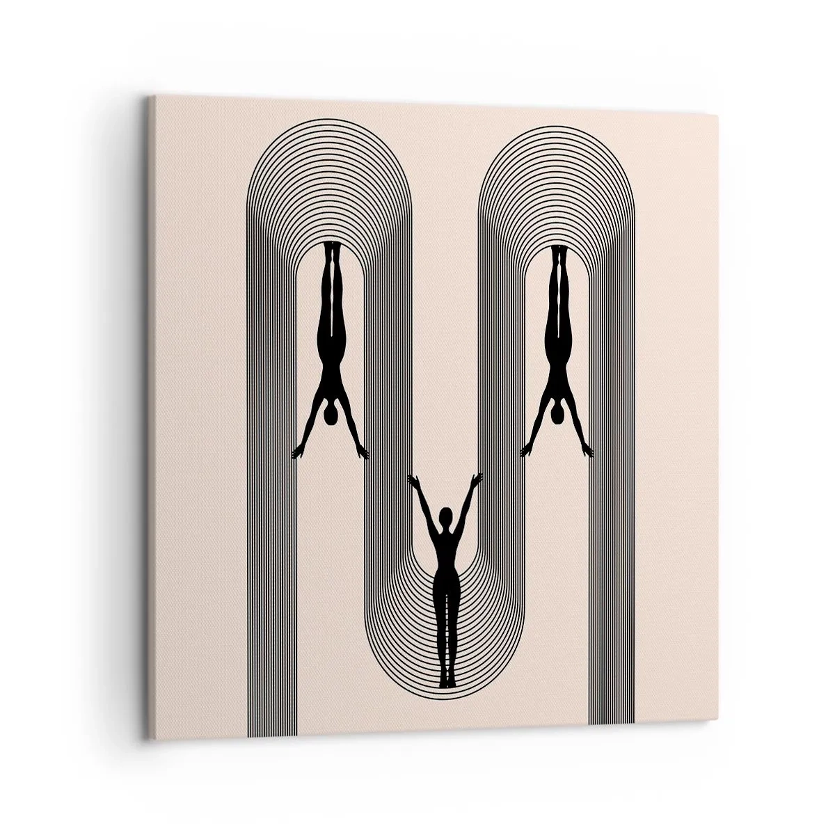 Obraz na płótnie - Do góry nogami - 50x50 cm