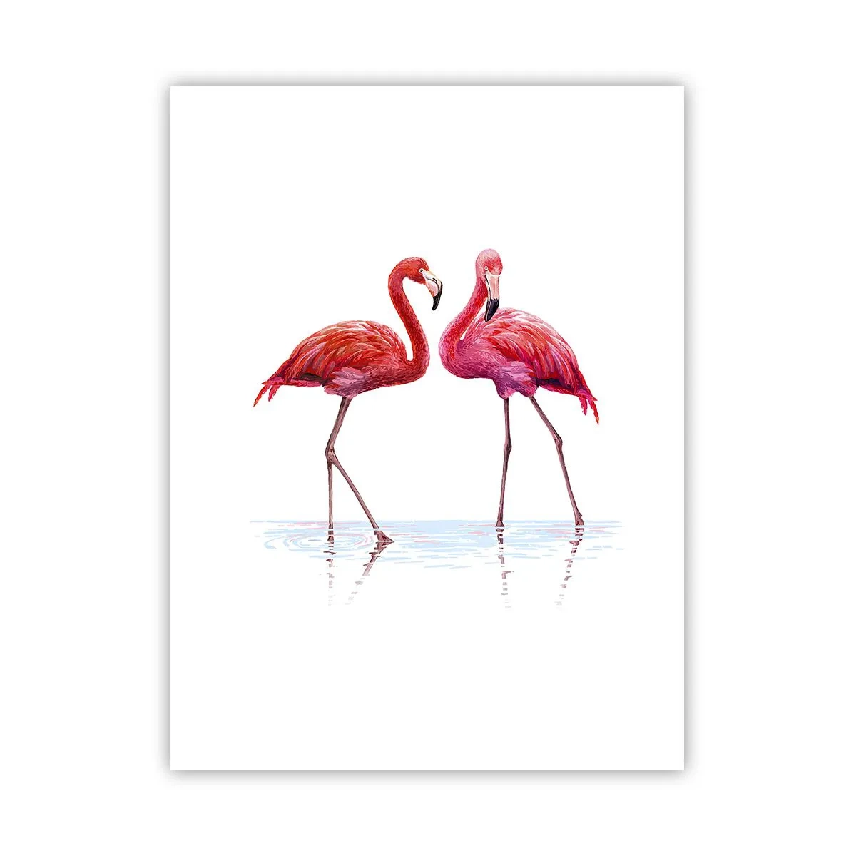 Plakat - Różowe randez-vous - 30x40 cm