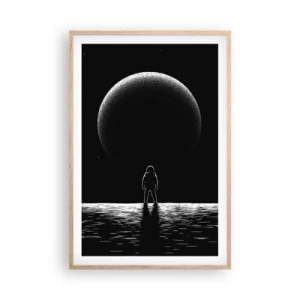 Plakat w ramie jasny dąb - Twarzą w twarz - 61x91 cm