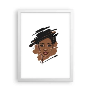 Plakat w białej ramie - Słodka jak czekolada - 30x40 cm