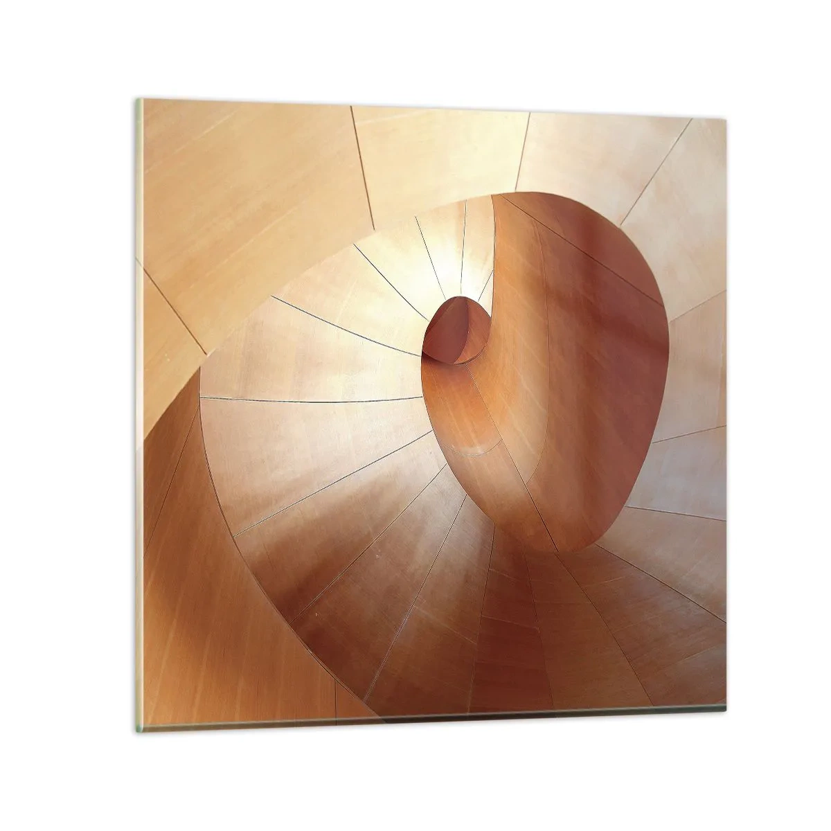 Obraz na szkle - Architektoniczna serpentyna - 70x70 cm