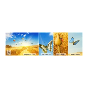 Fototapeta Próbka Standard Eco - I jak tu nie kochać lata? - Krajobraz, Motyle, Natura - 100x30 cm