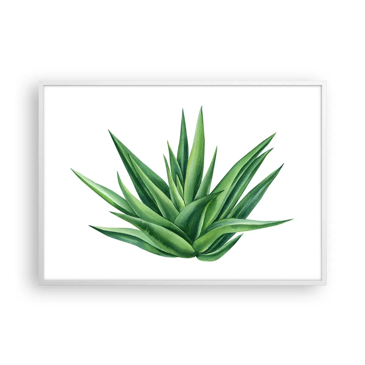 Plakat w białej ramie - Zieleń – siła – życie - 100x70 cm