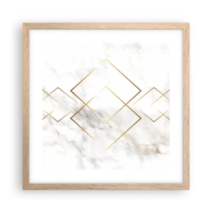 Plakat w ramie jasny dąb - Widok na nieskończoność - 40x40 cm