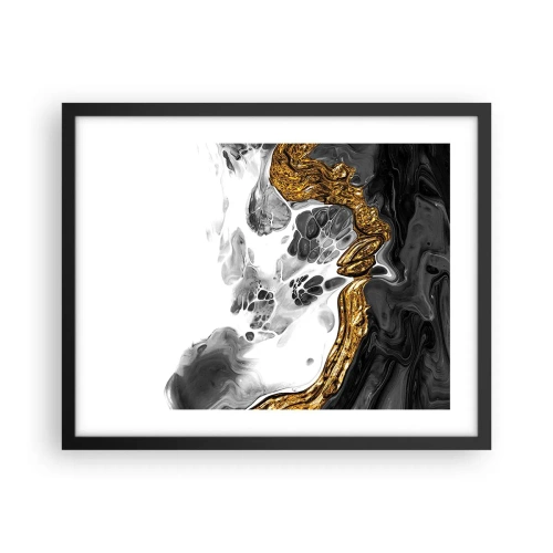 Plakat w czarnej ramie - Kompozycja organiczna - 50x40 cm