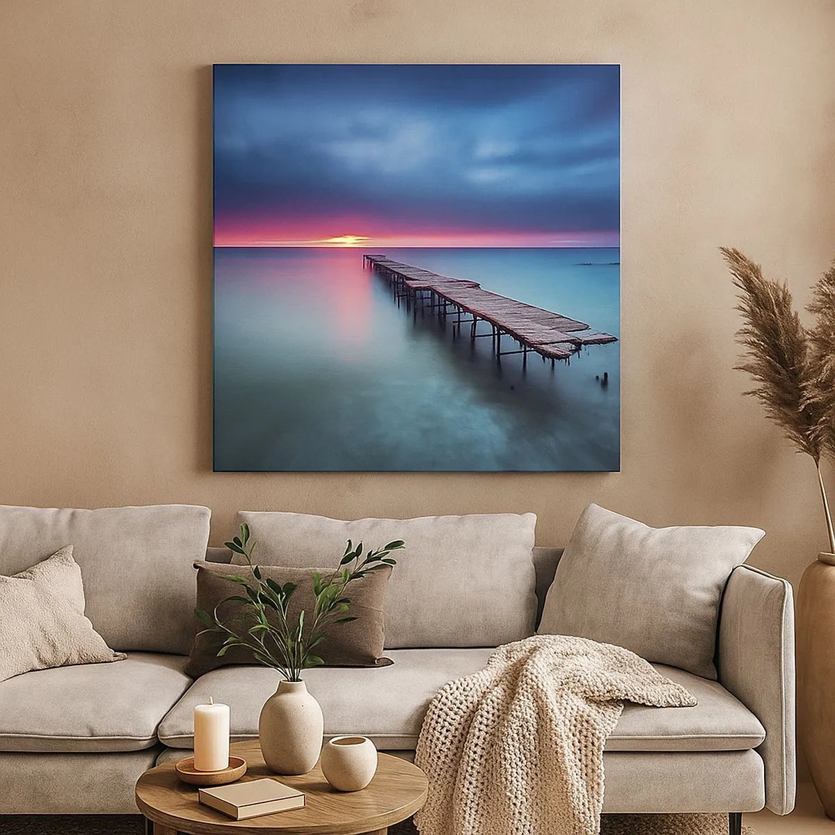 Obraz na płótnie - Między niebem a ziemią - 30x30 cm