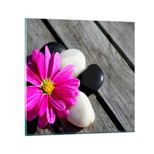 Obraz na szkle - Odpoczynek na pomoście - 60x60 cm