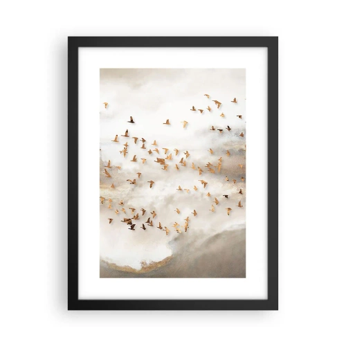 Plakat w czarnej ramie - Już czas… - 30x40 cm