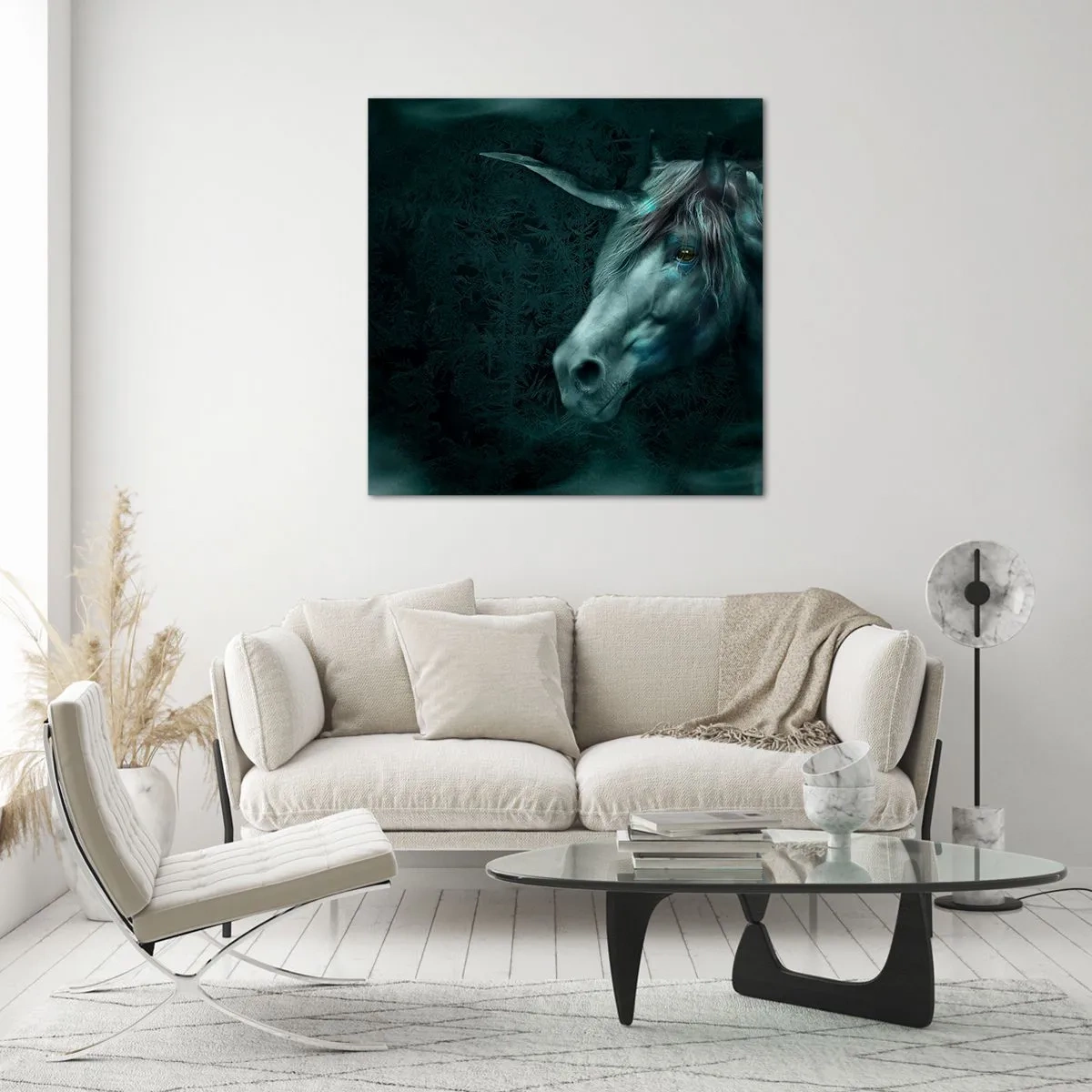 Obraz na szkle - W baśniowym lesie - 60x60 cm