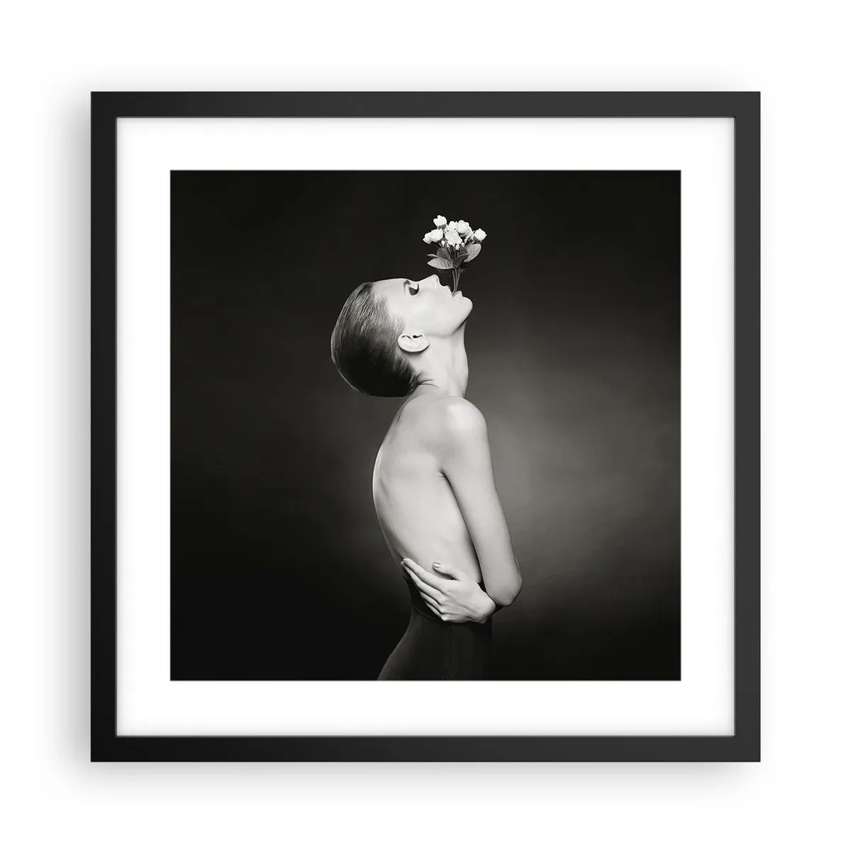 Plakat w czarnej ramie - Ekscentryczna elegancja - 40x40 cm