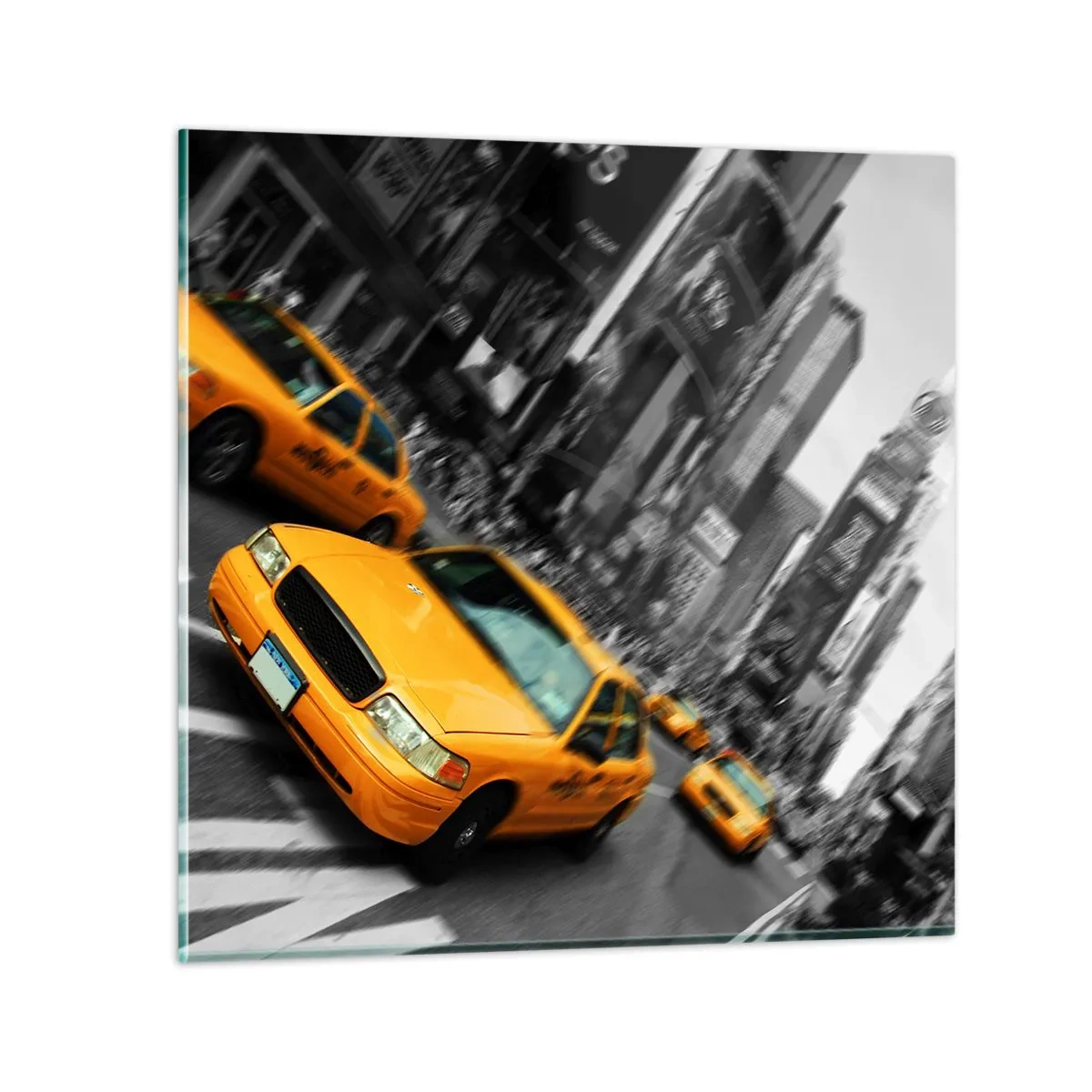 Obraz na szkle - Nowojorskie krople słońca - 70x70 cm