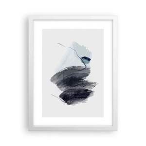 Plakat w białej ramie - Intensywność i ruch - 30x40 cm