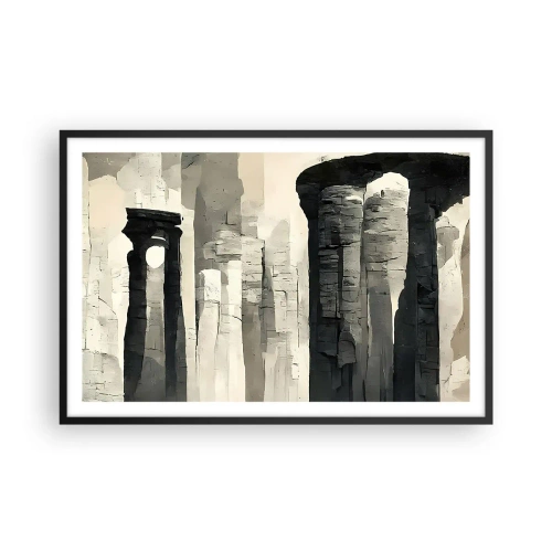 Plakat w czarnej ramie - Majestat antyku - 91x61 cm