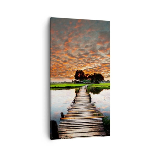 Obraz na płótnie - Rozłóż ramiona - oddychaj - 55x100 cm