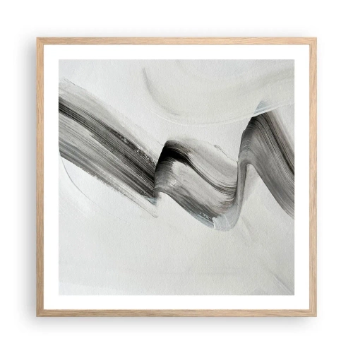 Plakat w ramie jasny dąb - Od niechcenia dla zabawy - 60x60 cm