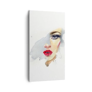 Obraz na płótnie - Odbicie w kropli wody - 45x80 cm