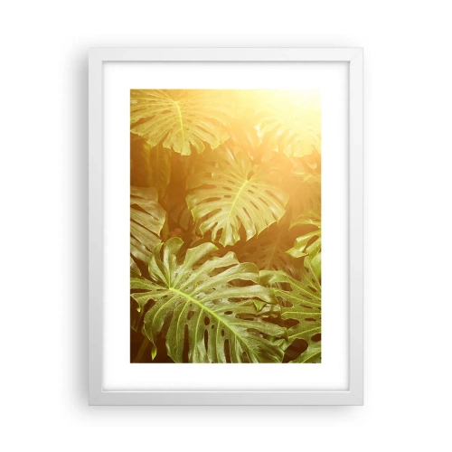 Plakat w białej ramie - W zieloność wstąpić… - 30x40 cm