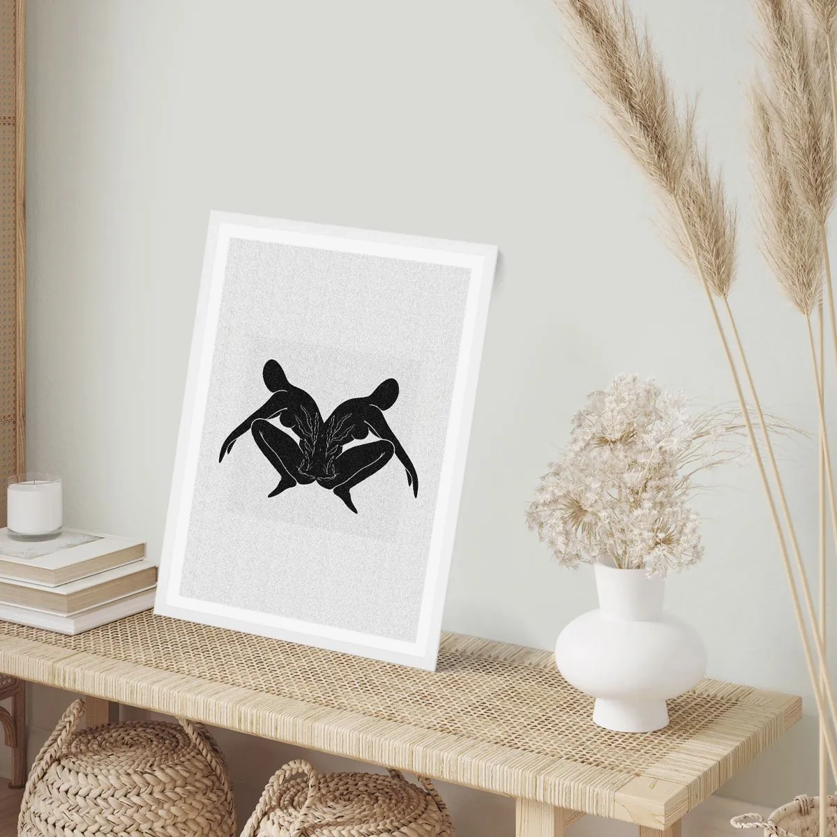 Plakat w białej ramie - Wspólna dusza - 30x40 cm