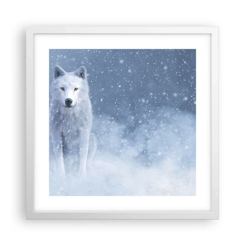 Plakat w białej ramie - W zimowym duchu - 40x40 cm