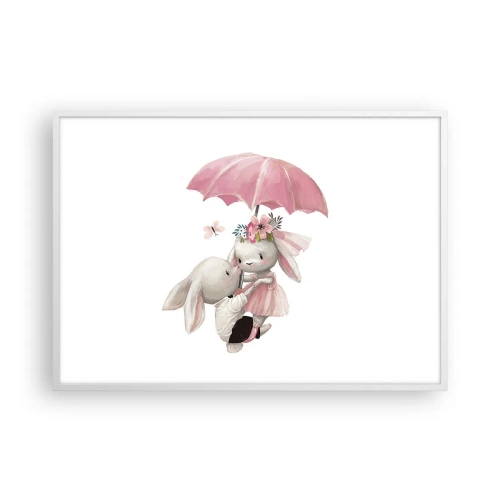 Plakat w białej ramie - To właśnie miłość - 100x70 cm