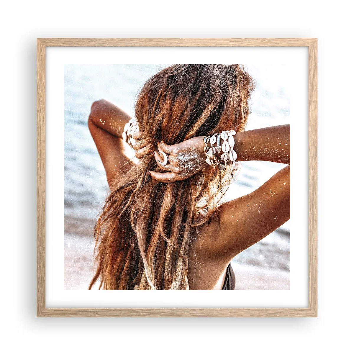 Plakat w ramie jasny dąb - Siostra wody i słońca - 50x50 cm