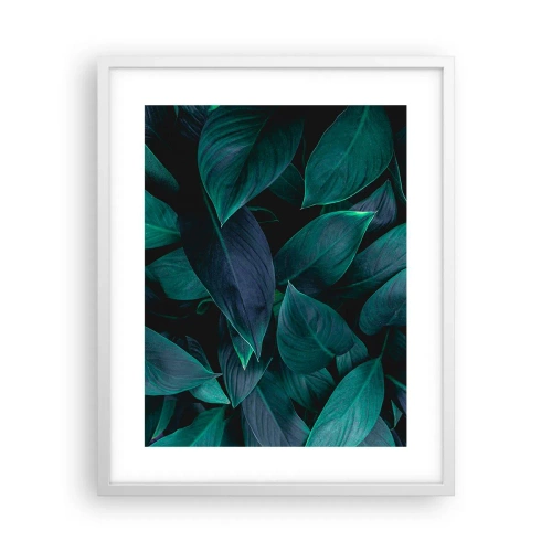 Plakat w białej ramie - Zieleń sama w sobie - 40x50 cm