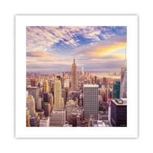 Plakat - Sięgnąć samych chmur - 40x40 cm