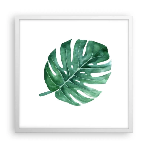 Plakat w białej ramie - Zielony koncept - 50x50 cm