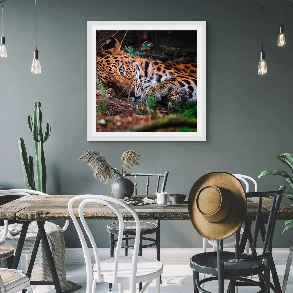 Plakat w białej ramie - Zaufaj mi - 40x40 cm