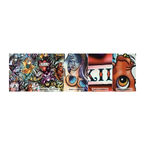 Fototapeta Próbka Samoprzylepna Deluxe Sticker - Sen tatuażysty - Graffiti, Mural, Sztuka - 100x30 cm