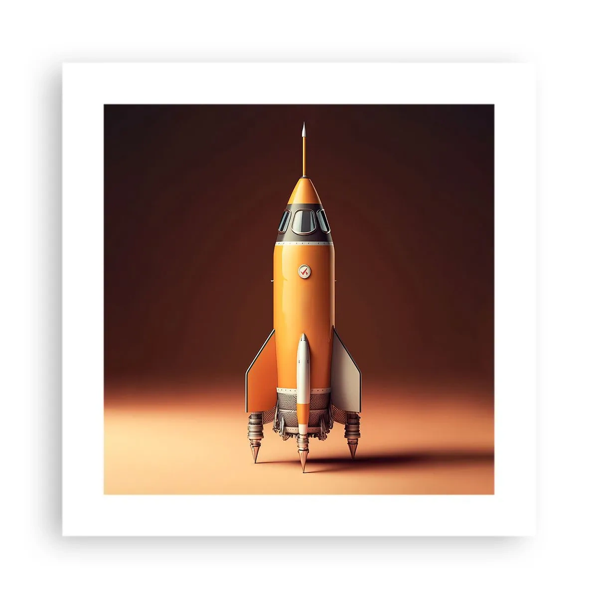 Plakat - Zaczyna się od marzenia - 40x40 cm