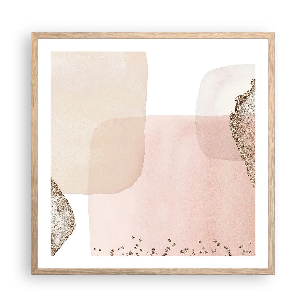 Plakat w ramie jasny dąb - Spojrzenie przez kolor - 60x60 cm