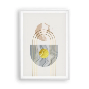 Plakat w białej ramie - Jasność i blask - 70x100 cm