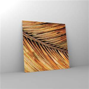 Obraz na szkle - Kokosowe złoto - 70x70 cm