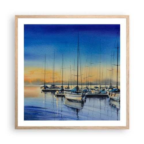 Plakat w ramie jasny dąb - Koniec dobrego dnia - 60x60 cm