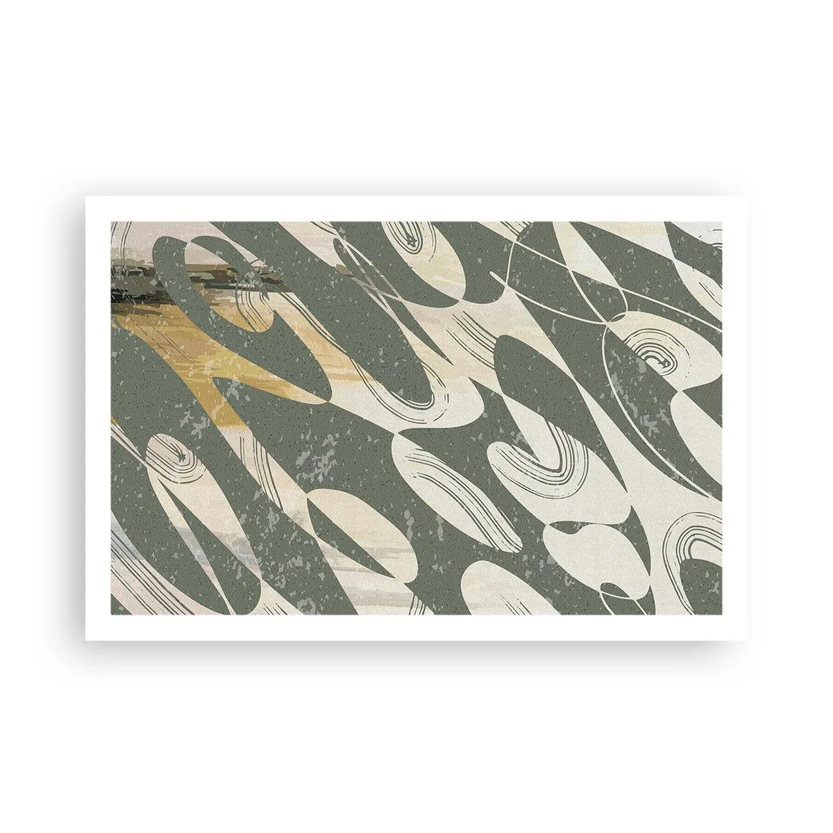 Plakat - Abstrakcja zrytmizowana - 91x61 cm