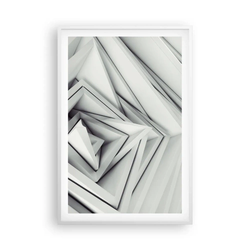 Plakat w białej ramie - Ostrych kątów pąkowie - 61x91 cm