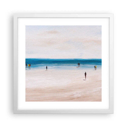 Plakat w białej ramie - Naturalna potrzeba - 40x40 cm